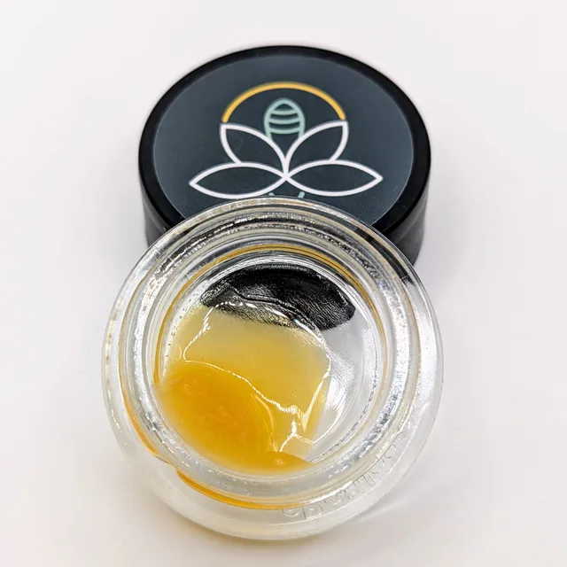 Lemon Funk Fire Bug live resin badder with its firefly-branded lid