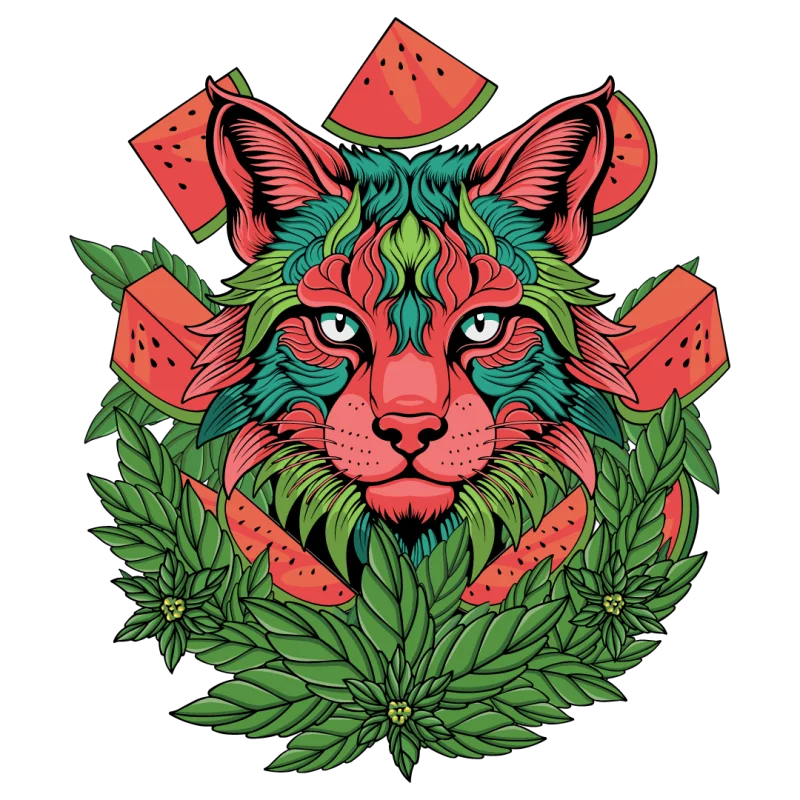 Bobcat artwork for Sour Watermelon Kronic Kandiez